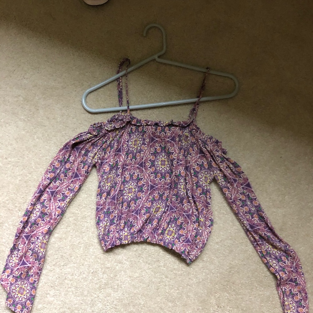 Pacsun off the shoulder kaleidoscope top